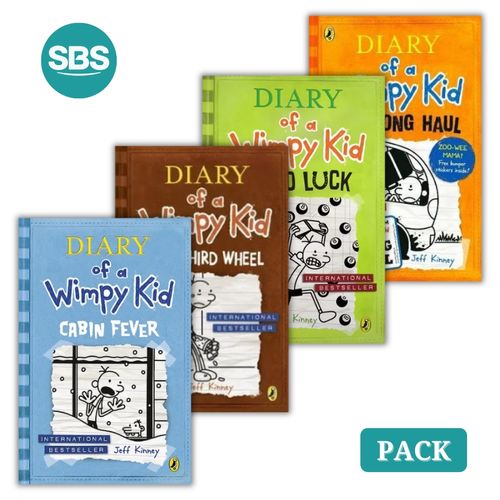PACK DIARY OF A WIMPY KID 6 AL 9 - EN INGLES - 4 LIBROS