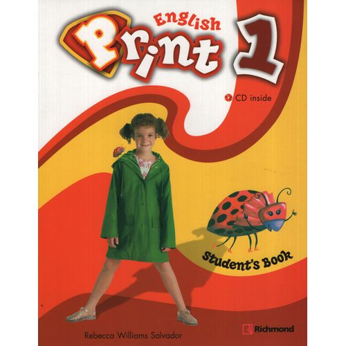 ENGLISH PRINT 1 - STUDENT'S BOOK + SONGS CD + CUT OUT