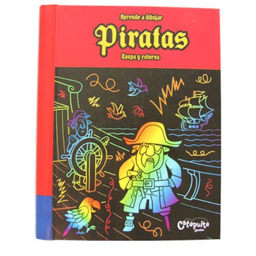 APRENDE A DIBUJAR PIRATAS - RASPA Y COLOREA