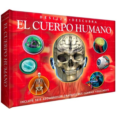 LIBRO DESLIZA Y DESCUBRE EL CUERPO HUMANO - INCLUYE 6 ASOMBR