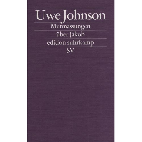 MUTMASSUNGEN UBER JAKOB