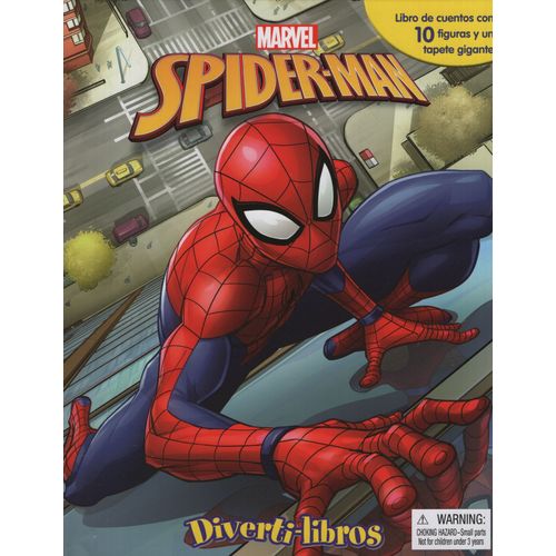 SPIDER-MAN DIVERTI-LIBROS - MARVEL ( 10 FIGURAS + ALFOMBRA )