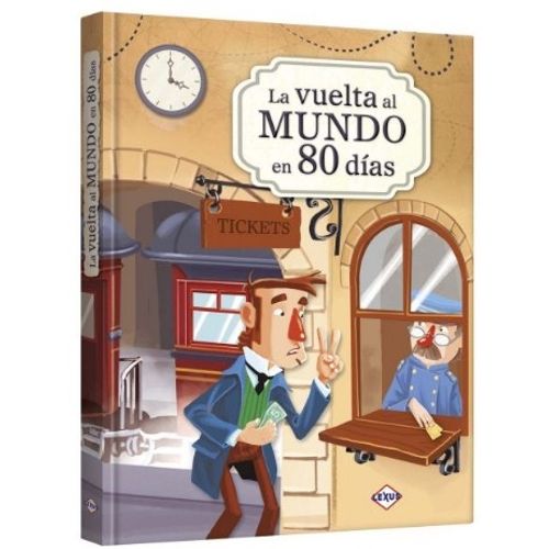 LIBRO LA VUELTA AL MUNDO EN 80 DIAS - JULIO VERNE - LEXUS