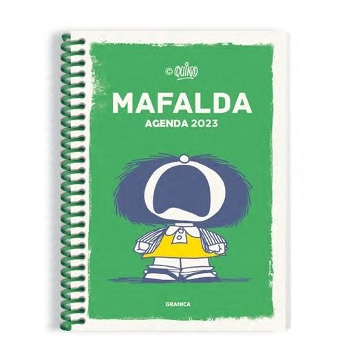 AGENDA MAFALDA 2023 ANILLADA FEMINISTA VERDE