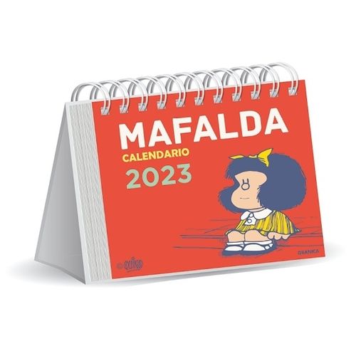 MAFALDA 2023 CALENDARIO ESCRITORIO - ROJO