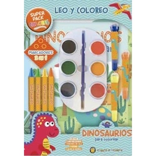 DINOSAURIOS PARA COLOREAR - SUPER PACK COLORES