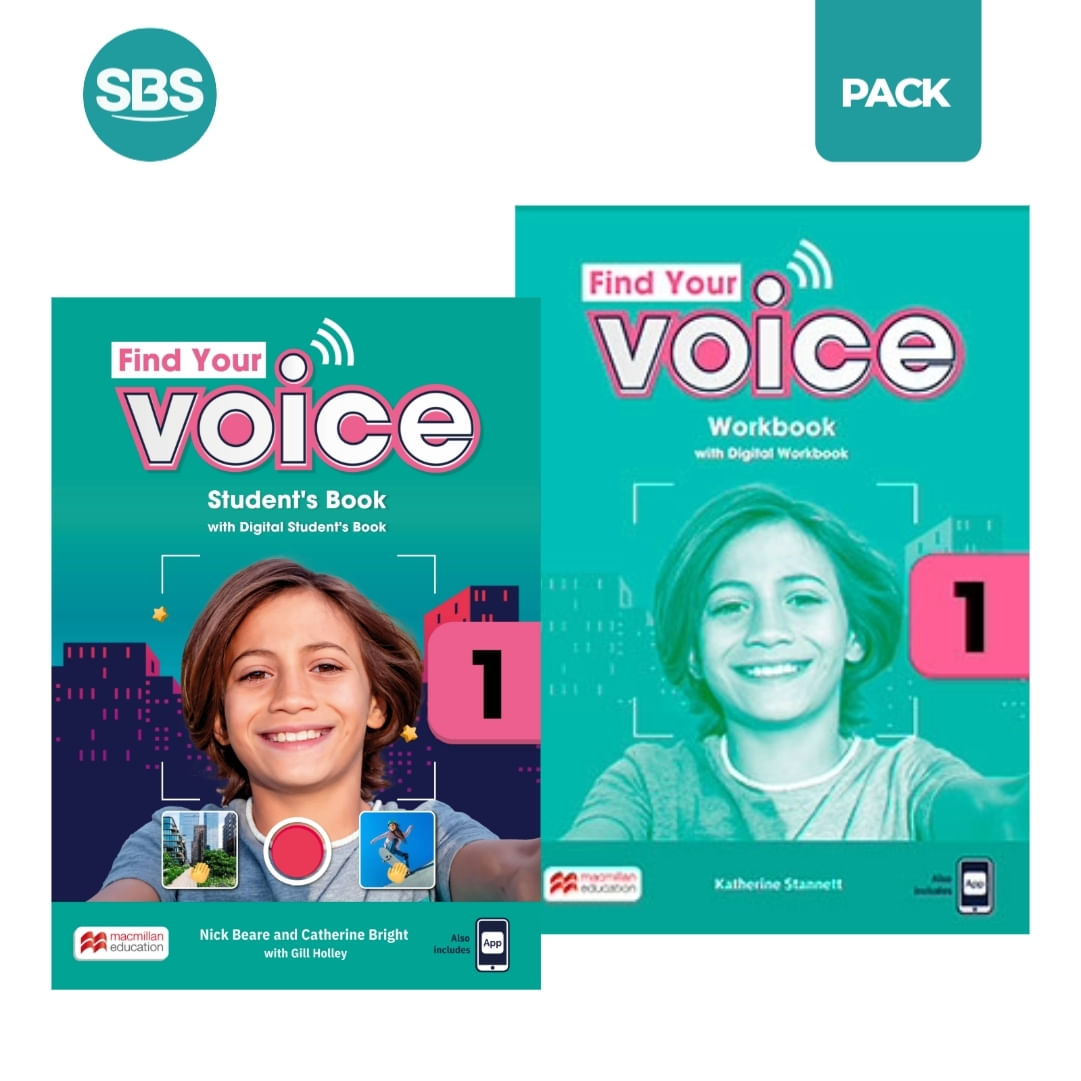 FIND YOUR VOICE 1 - SB + WB - 2 LIBROS