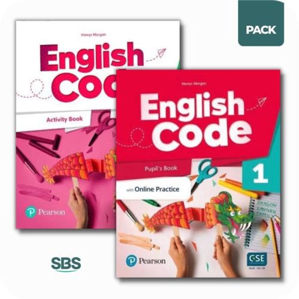ENGLISH CODE 1 - STUDENT'S BOOK + WORKBOOK PACK - 2 LIBROS - SBS Librerias