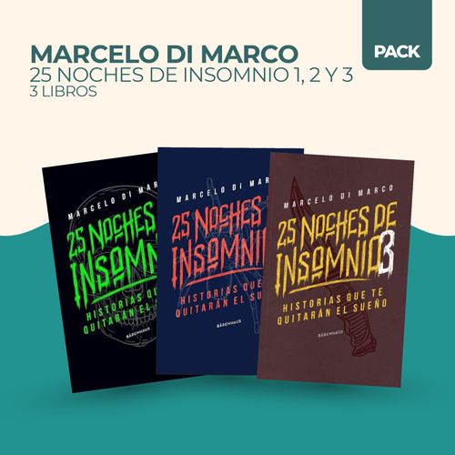 25 NOCHES DE INSOMNIO 1, 2 Y 3 - 3 LIBROS - DI MARCO