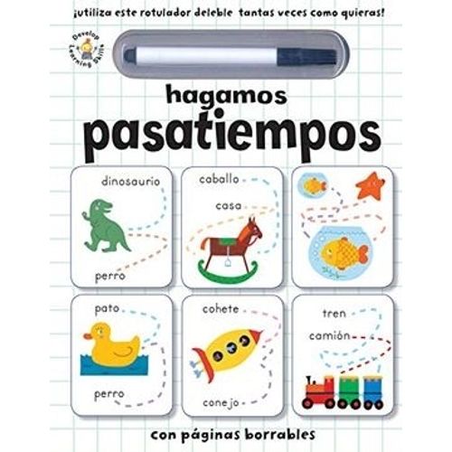 HAGAMOS PASATIEMPOS - CON ROTULADOR Y PAGINAS BORRABLES