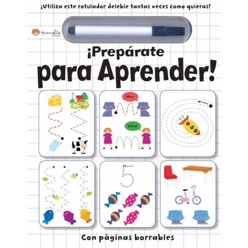 PREPARATE PARA APRENDER! CON ROTULADOR Y PAGINAS BORRABLES