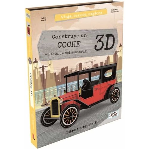 CONSTRUYE UN COCHE 3D - HISTORIA DEL AUTOMOVIL - LIBRO + MAQ