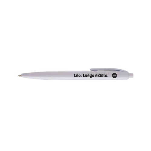 BOLIGRAFO BLANCO SBS LEO LUEGO EXISTO BOLIGRAFO BLANCO SBS LEO LUEGO EXISTO