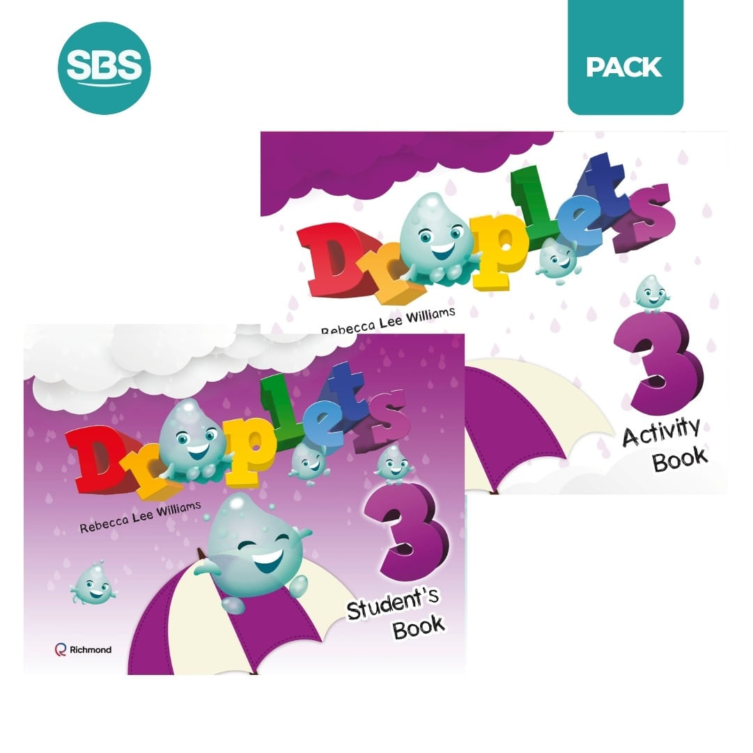 DROPLETS 3 - SB + WB - 2 LIBROS