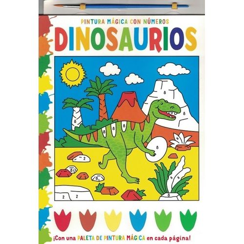 PINTURA MAGICA CON NUMEROS - DINOSAURIOS