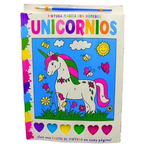 PINTURA MAGICA CON NUMEROS - UNICORNIOS