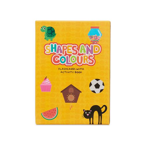 SHAPES AND COLOURS - 50 FLASHCARDS + ACTIVITY BOOK - EDUCARD