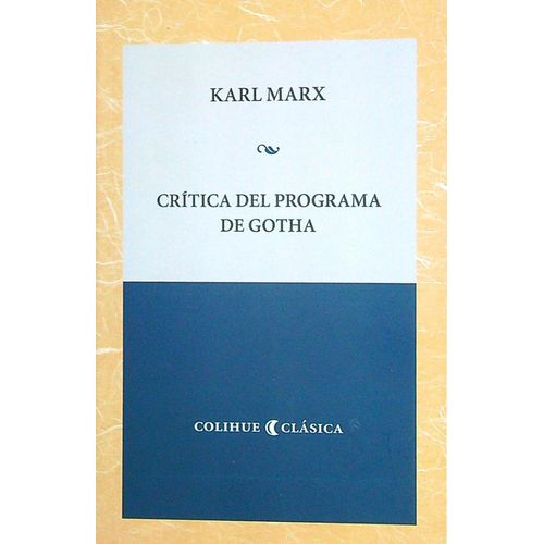 CRITICA DEL PROGRAMA DE GOTHA - KARL MARX
