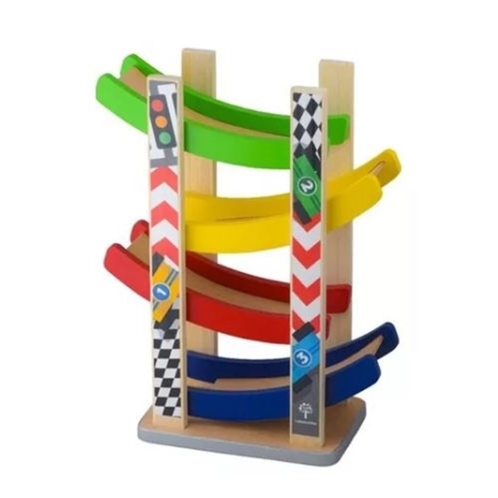 PISTA DE MADERA CIRCUITO RACER+ 2 AUTOS DIDACTICO MONTESSORI - SBS ...