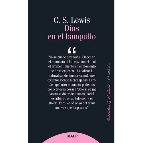 DIOS EN EL BANQUILLO - C. S. LEWIS