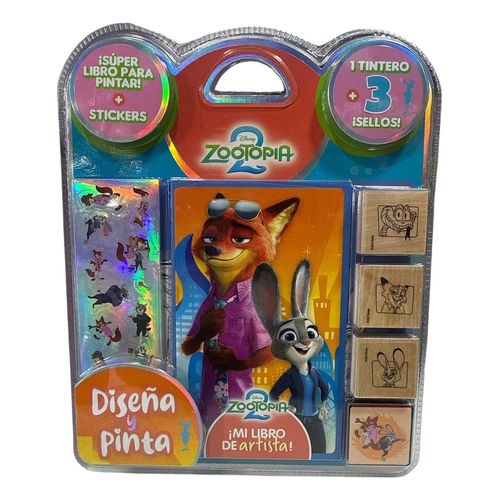 BLISTER DISEÑA Y PINTA ZOOTOPIA 2