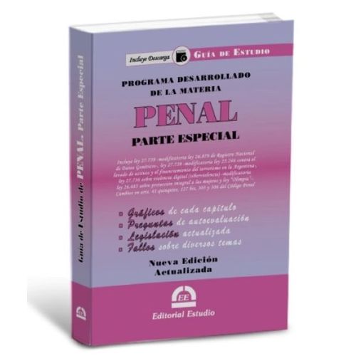GUIA DE ESTUDIO DE PENAL PARTE ESPECIAL (NUEVA  2025)