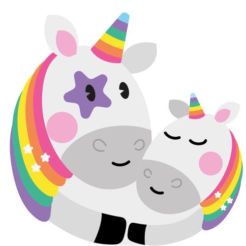 ROMPECABEZAS X 4 DE 3 Y 4 PIEZAS - UNICORNIOS