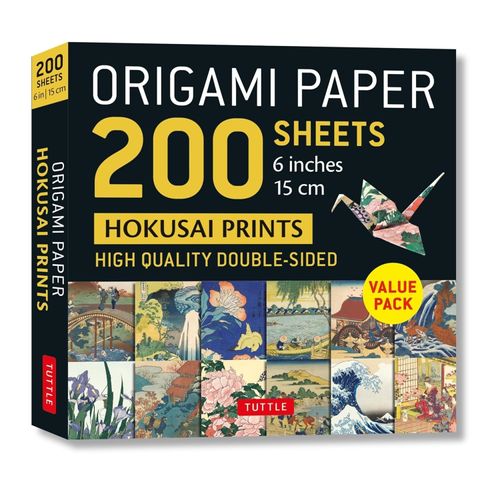 ORIGAMI PAPER 200 SHEETS HOKUSAI PRINTS
