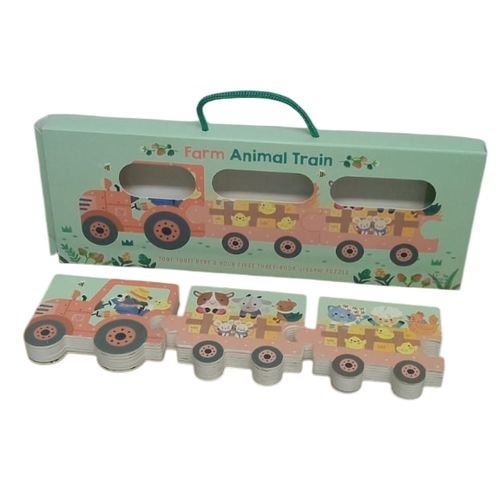 FARM ANIMAL TRAIN - LITTLE GENIUS BOOKS