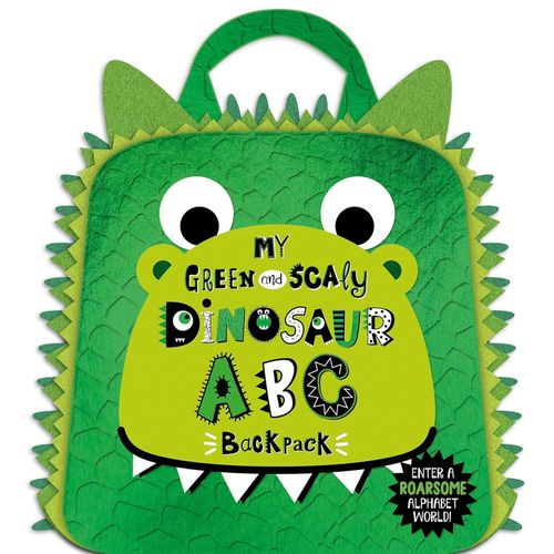 MY GREEN AND SCALY DINOSAUR ABC BACKPACK