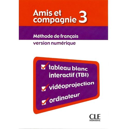 AMIS ET COMPAGNIE 3 - RESSOURCES POUR TBI (NUMERIQUE)