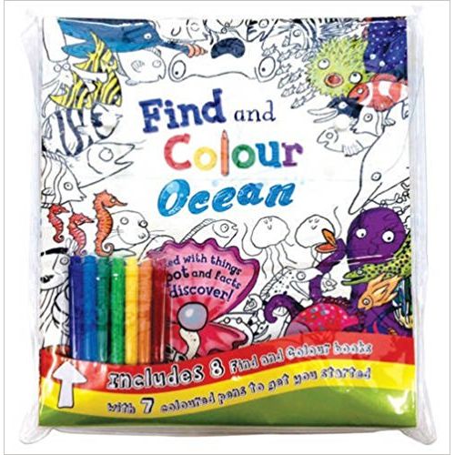 FIND AND COLOUR OCEAN - BAG COLLECTION 8 BOOKS