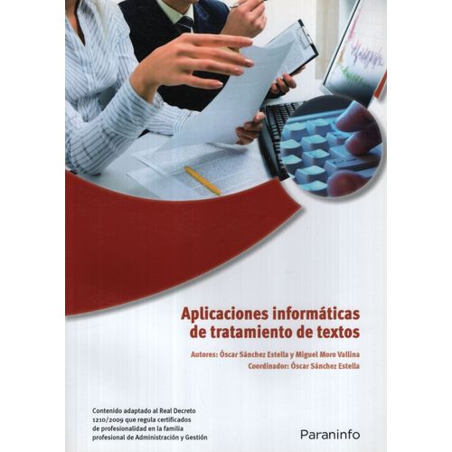 APLICACIONES INFORMATICAS DE TRATAMIENTO DE TEXTOS