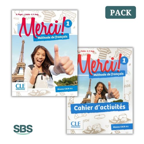 MERCI 1 LIVRE + CAHIER - 2 LIBROS