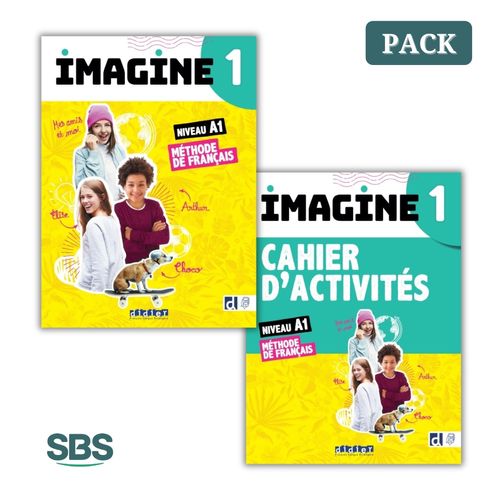 IMAGINE 1 LIVRE + CAHIER - 2 LIBROS