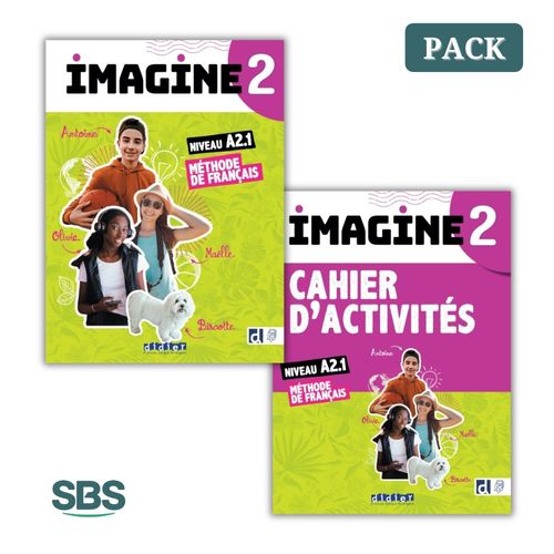 IMAGINE 2 LIVRE + CAHIER - 2 LIBROS