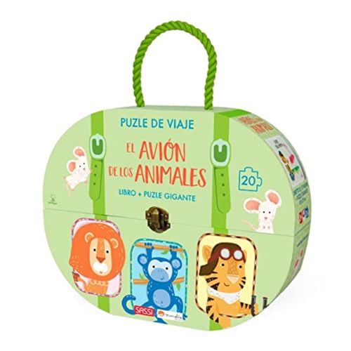 EL AVION DE LOS ANIMALES - LIBRO + PUZLE GIGANTE (VALIJA)