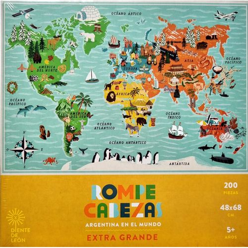 ARGENTINA EN EL MUNDO - ROMPECABEZAS ARGENTINA EN EL MUNDO - ROMPECABEZAS