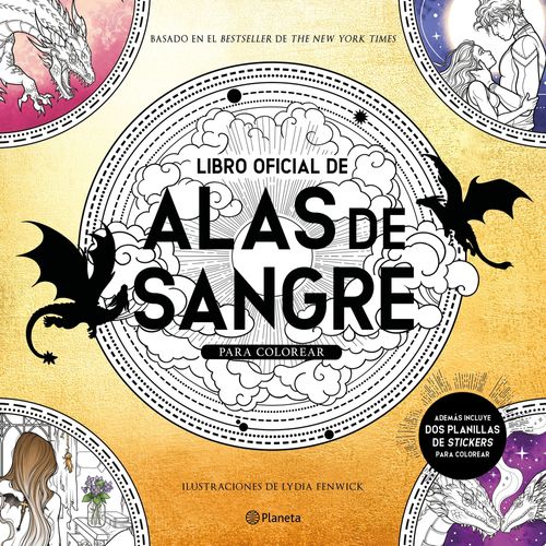 LIBRO OFICIAL DE ALAS DE SANGRE PARA COLOREAR- LYDIA FENWICK