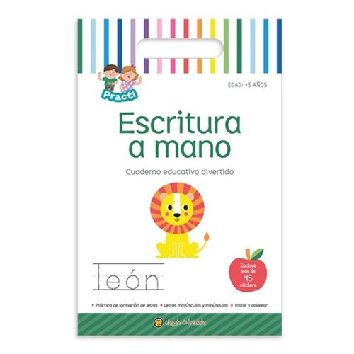 ESCRITURA A MANO - PRACTI CUADERNO EDUCATIVO DIVERTIDO