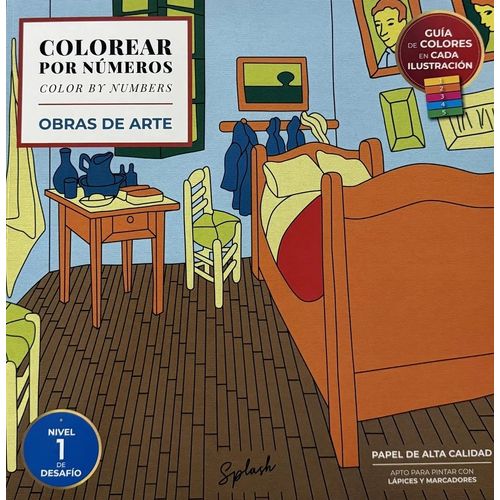 COLOREAR POR NUMEROS - OBRAS DE ARTE