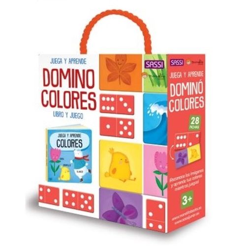 DOMINO COLORES - JUEGA Y APRENDE - LIBRO Y JUEGO