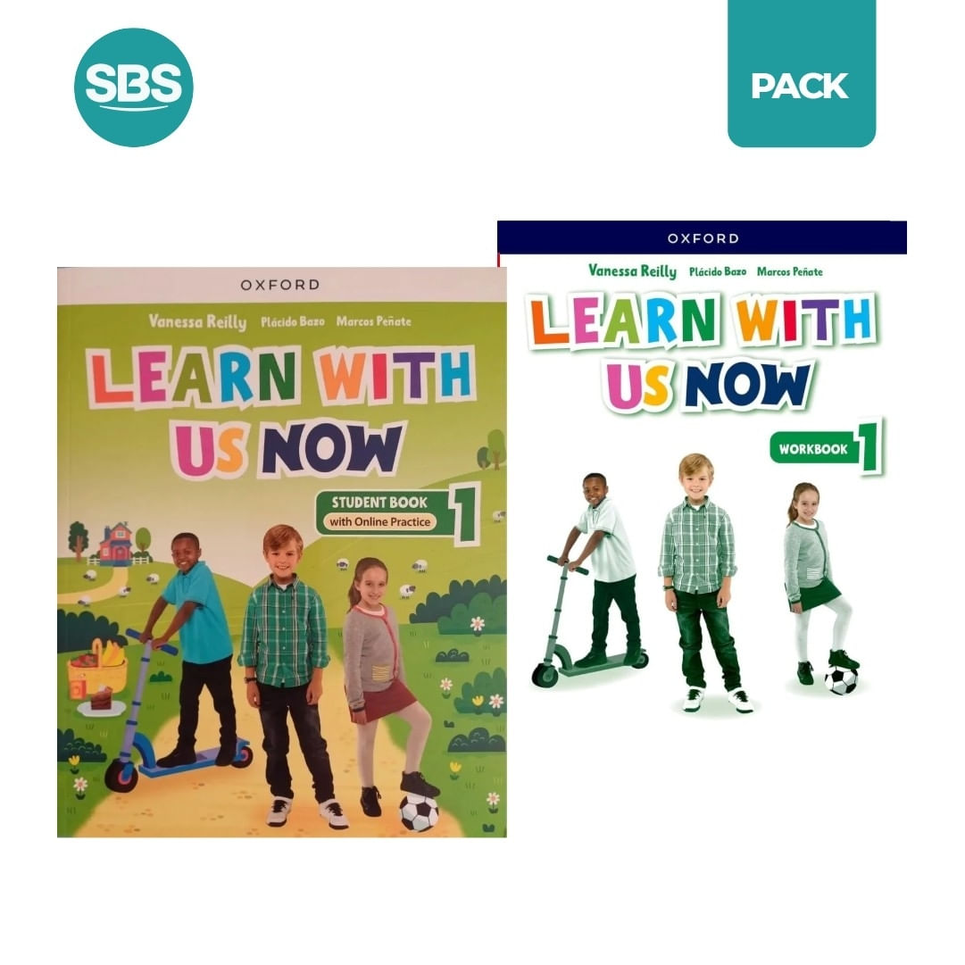 LEARN WITH US NOW 1 - SB + WB ( IMPRENTA MAYUSCULA) - 2 LIBR