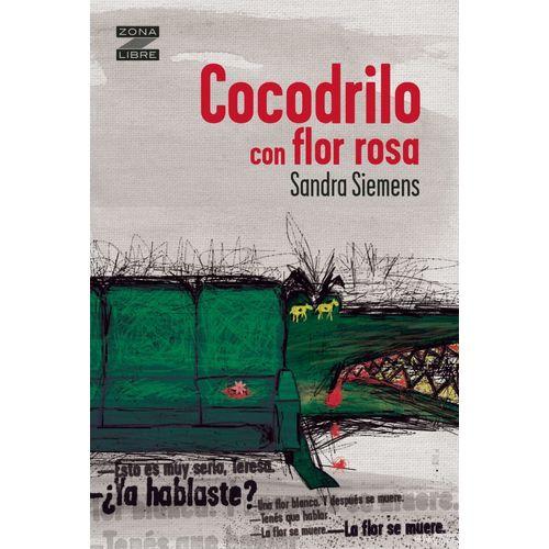 COCODRILO CON FLOR ROSA - ZONA LIBRE