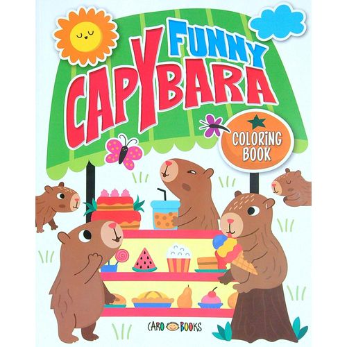 FUNNY CAPYBARA - COLORING BOOK