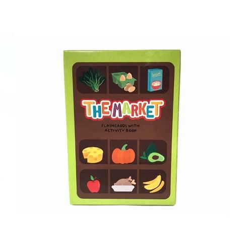THE MARKET - 50 FLASHCARDS + ACTIVITY BOOK - EDUCARDS