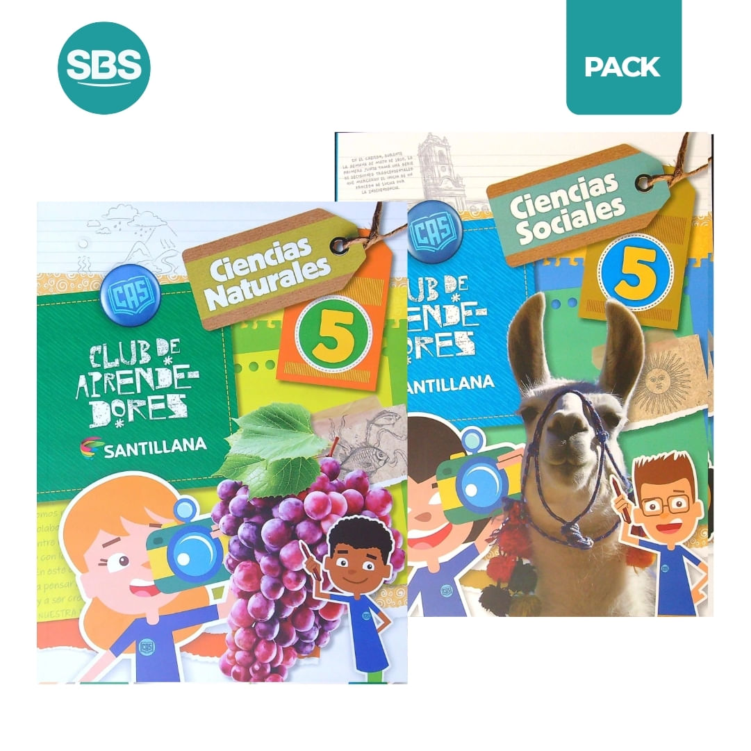 CLUB DE APRENDEDORES 5 NACION - SOCIALES + NATURALES - 2 LIB