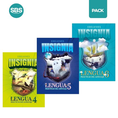 LENGUA 4 A 6 INSIGNIA - 3 LIBROS