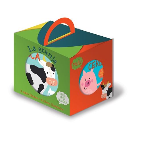 LA GRANJA - A RODAR EL DADO - DADO DE TELA + 6 MINI LIBROS
