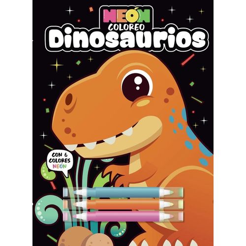 DINOSAURIOS - COLOREO NEON DINOSAURIOS - COLOREO NEON